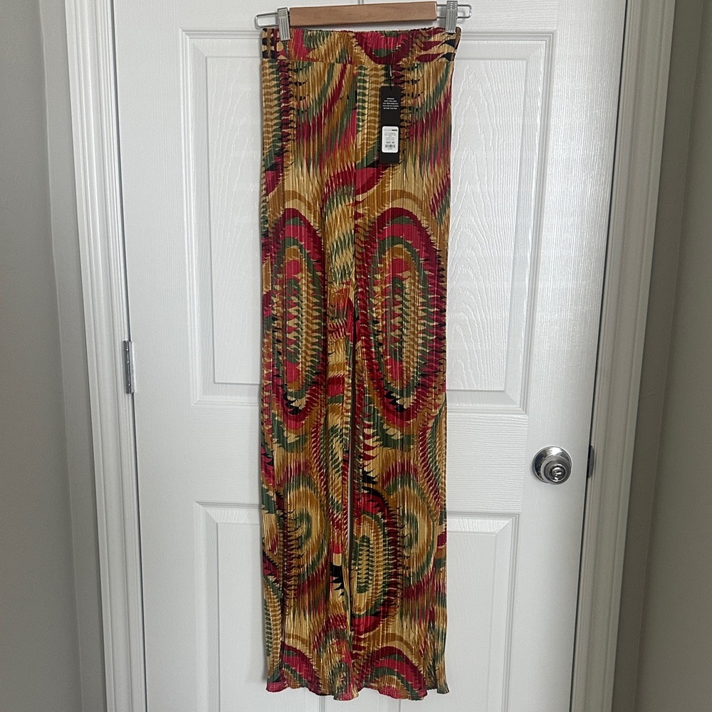 Fashion Nova Multicolor Wide Leg Pants